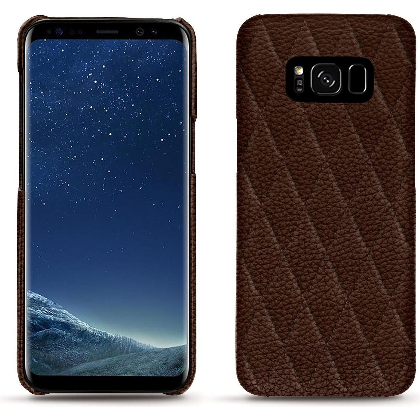 Noreve Lederschutzhülle (Samsung Galaxy S8+), Smartphone Hülle, Braun
