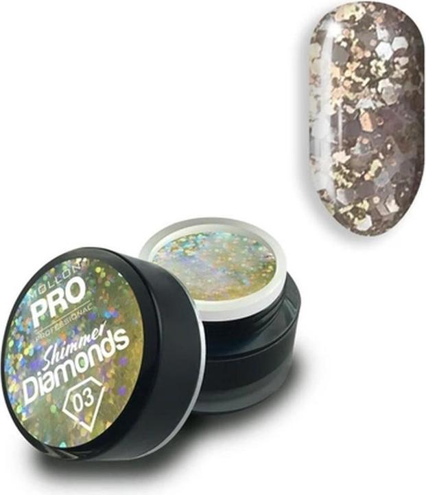 Actual product image Mollon Pro Mol Shimmer Diamonds 3 (Highlighter)