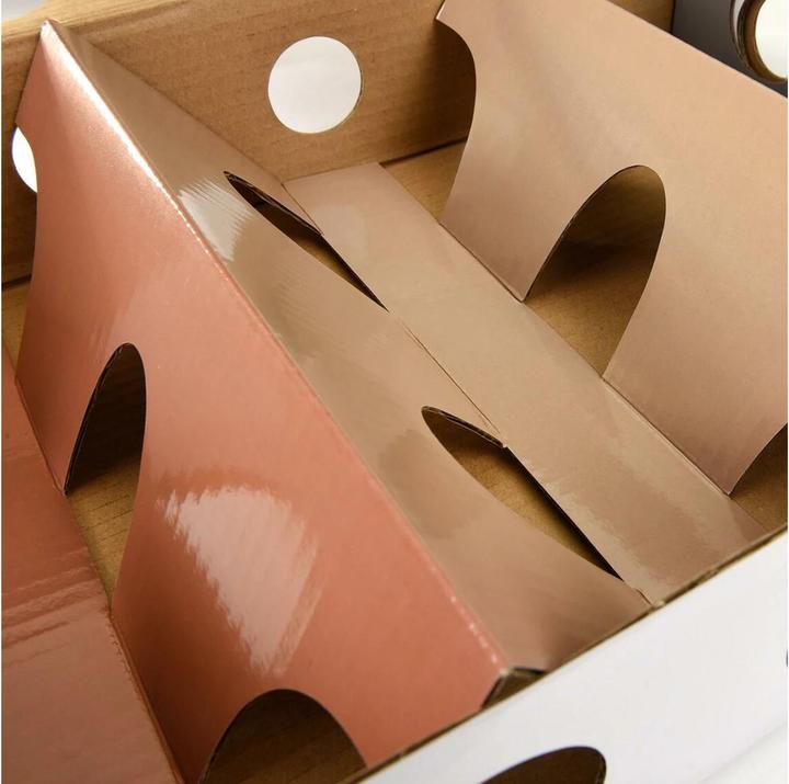 Actual product image CanadianCat Cat Strategy Game MagicBox, Brown-White (Intelligence toy cat)