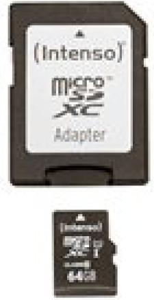 Actual product image Intenso SDXC 64GB (64 GB, microSDXC, U1, UHS-I)