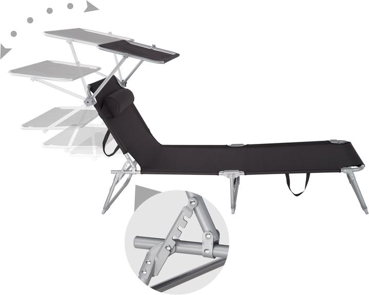 Produktbild tectake Gartenliege (190 cm)