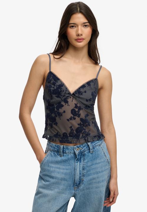 Produktbild Superdry Flockprint Mesh Cami Top (36)