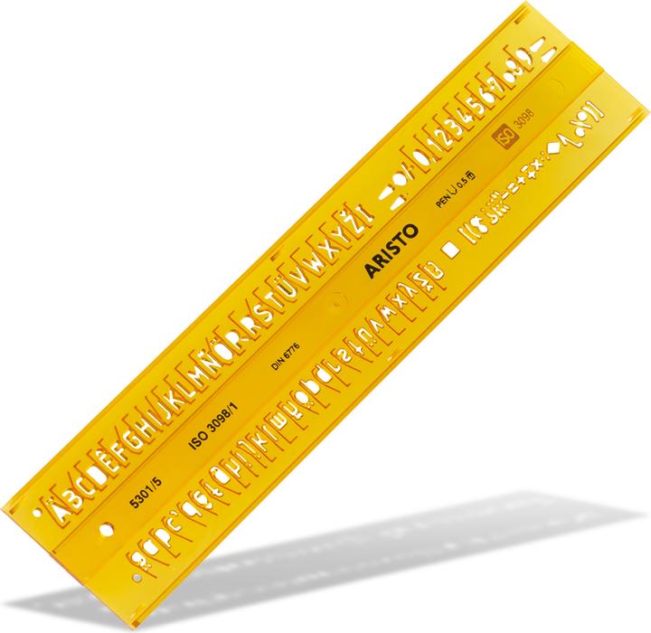 Produktbild Aristo Schriftschablone 5 mm gerade (0.50 cm)