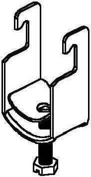 Actual product image Niedax U-clamp