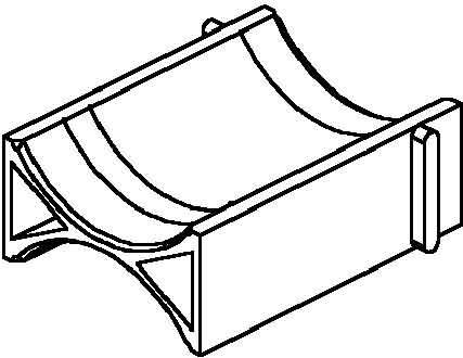 Produktbild Niedax NIE DW50 Doppelwanne fÃ¼r alle BÃ¼gelsch.f.Kabel-D46-50mm PS Kunstst.