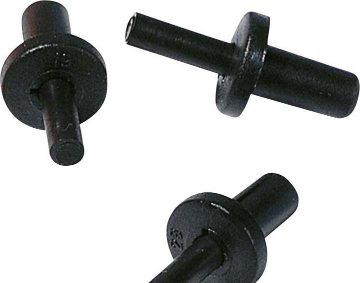Actual product image HellermannTyton TY8P1-PA66-BK Expanding rivet 1 pc.