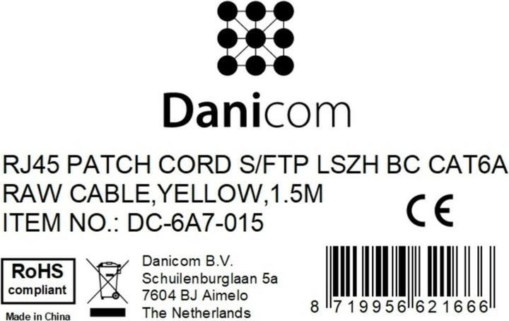 Produktbild Dsit CAT 6a Netzwerkkabel LSOH (CAT6a, 1.50 m)