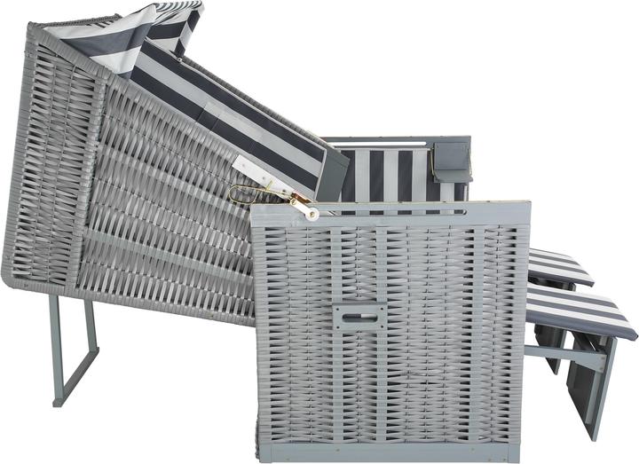 Produktbild tectake Strandkorb inkl. Schutzhülle