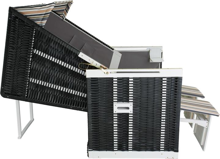 Produktbild tectake Strandkorb inkl. Schutzhülle