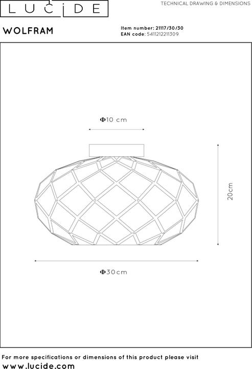 Produktbild Lucide Wolfram (E27)
