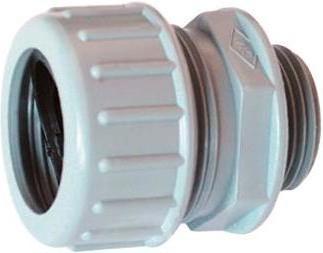 Fränkische Rohrwerke Kunststoffverschraubung grau FKV-E 25