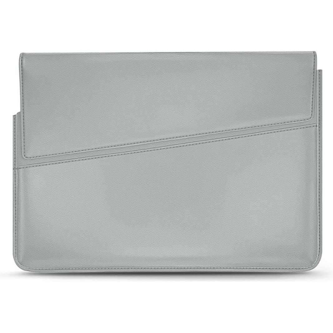 Noreve Lederhülle, Notebooktasche, Grau