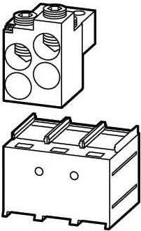 Produktbild Eaton Electric GmbH Tunnelklemme 3p. 1 Schalterseite NZM4-XKA (53 mm)