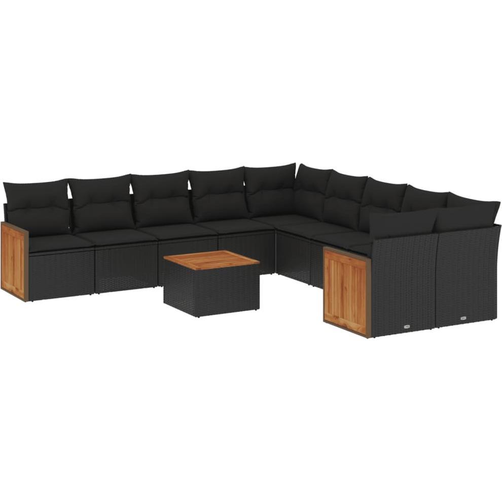 VidaXL, Gartenlounge, 10-tlg. Garten-Lounge-Set mit Kissen