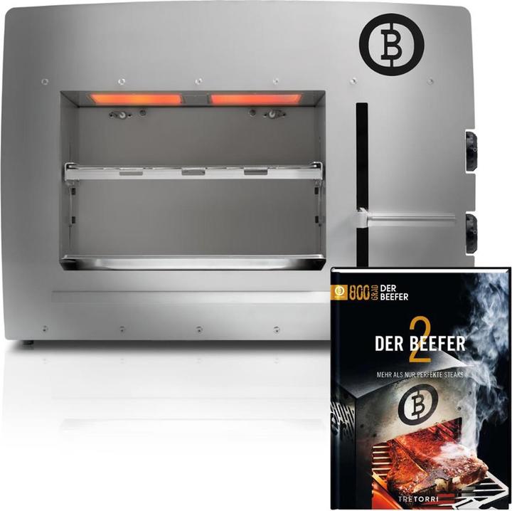 Actual product image Beefer XL-Chef DE/AT 20 NGH Erdgas 800°C Oberhitzegrill mit Kochbuch "Der 2" im Set - 1210002-Set2 (5.70 kW)