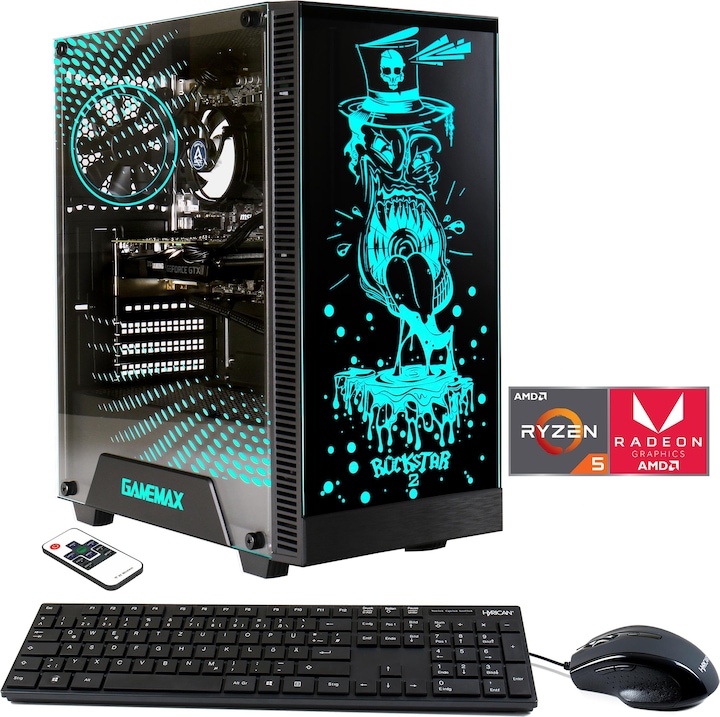Produktbild Hyrican Gamemax Rockstar 6735 Ryzen 5 5600G 16GB 1TB SSD Radeon Graphics (AMD Ryzen 5 5600G, 16 GB, 1000 GB, AMD Radeon Graphics)