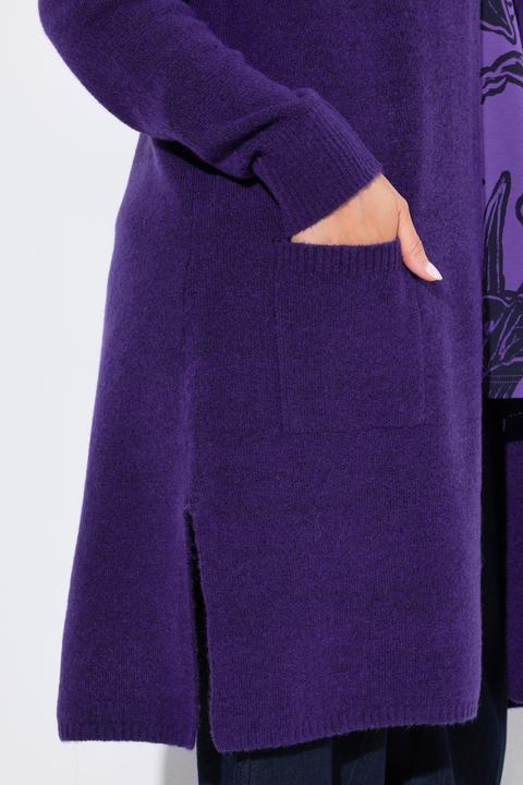 Immagine prodotto Ulla Popken Cardigan lungo e aperto con scollo a V e tasche (58)
