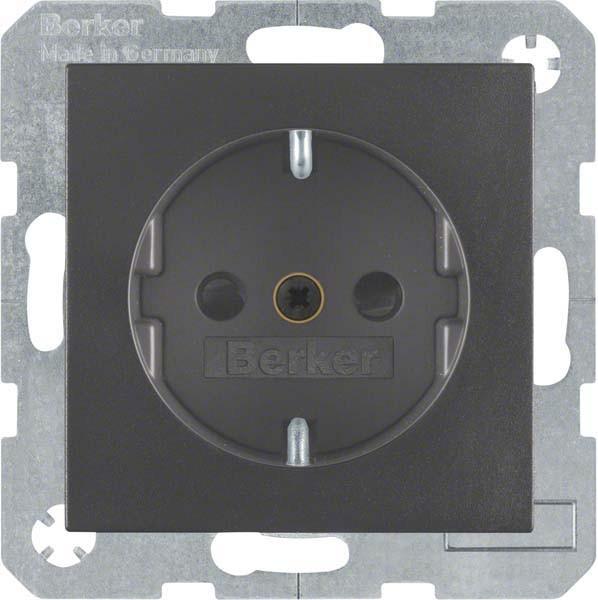 Produktbild Berker Schuko-Steckd.anth/matt