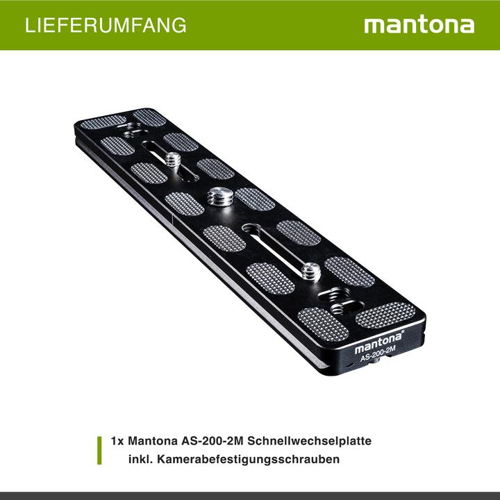 Produktbild mantona AS-200-2M (Stativ Schnellwechselplatte)