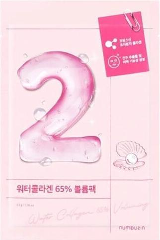 Produktbild Numbuzin No. 2 Water-Collagen (Sheet Mask, 1 unit, 65% Volumizing Anti-Aging)
