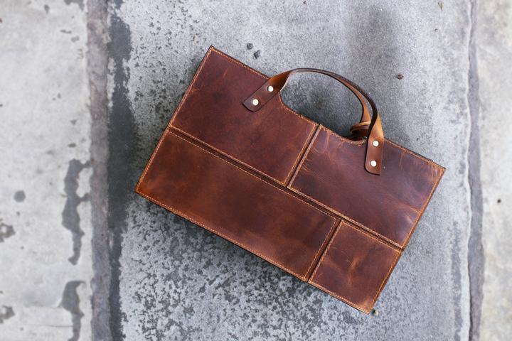 Immagine prodotto Only-Bags.Store Borsa in pelle, borsa a tracolla, borsa a manico alto, regalo di Natale