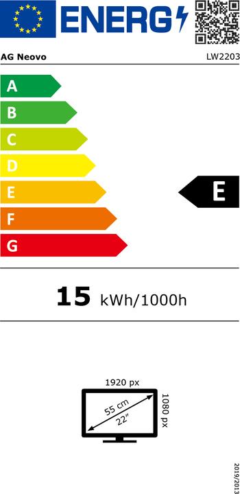 Energie-Label AG neovo Monitor 21,5 Zoll LW-2203 HDMI VGA 100Hz (1920 x 1080 Pixel, 22")