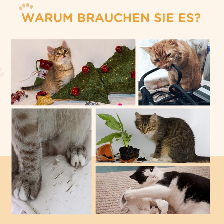 Produktbild PawHut Katzenlaufrad (94 cm, Eiche)