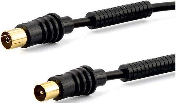 Actual product image E+P AB 301 G. Connector 1: coax, Connector 2: coaxial, Coating connection terminals: Gold. Kab (95 dB, Antenna cable)