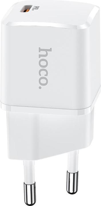 Image du produit Hoco Adapter travel charger Type C PD 20W N10 white (20 W, 1 portion)