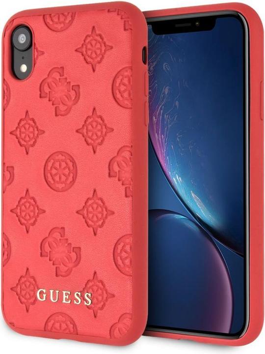 Image du produit Guess iPhone XR Debossed PU Leather Hard Case Peony (Apple iPhone XR)