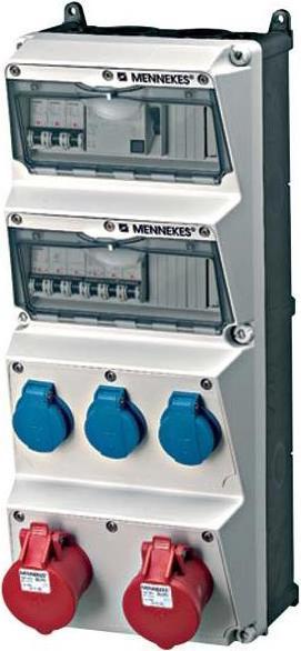 Produktbild Mennekes Steckdosen-Kombination (3 x, CEE 7/3)