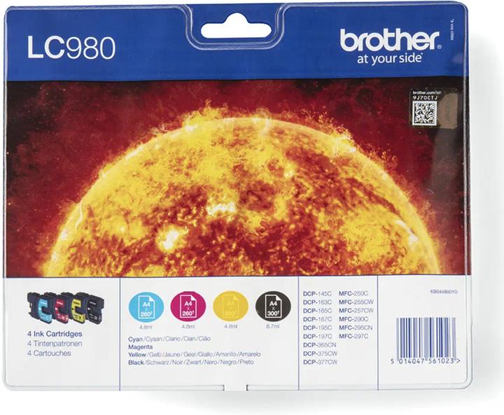 Produktbild Brother LC-980 Value Pack (BK, C, M, Y)