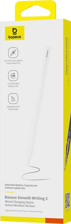 Actual product image Baseus Smooth Writing 3 Wireless White incl. charging cable