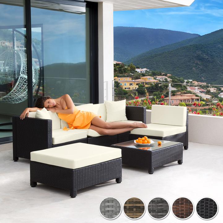 Actual product image tectake Rattan lounge