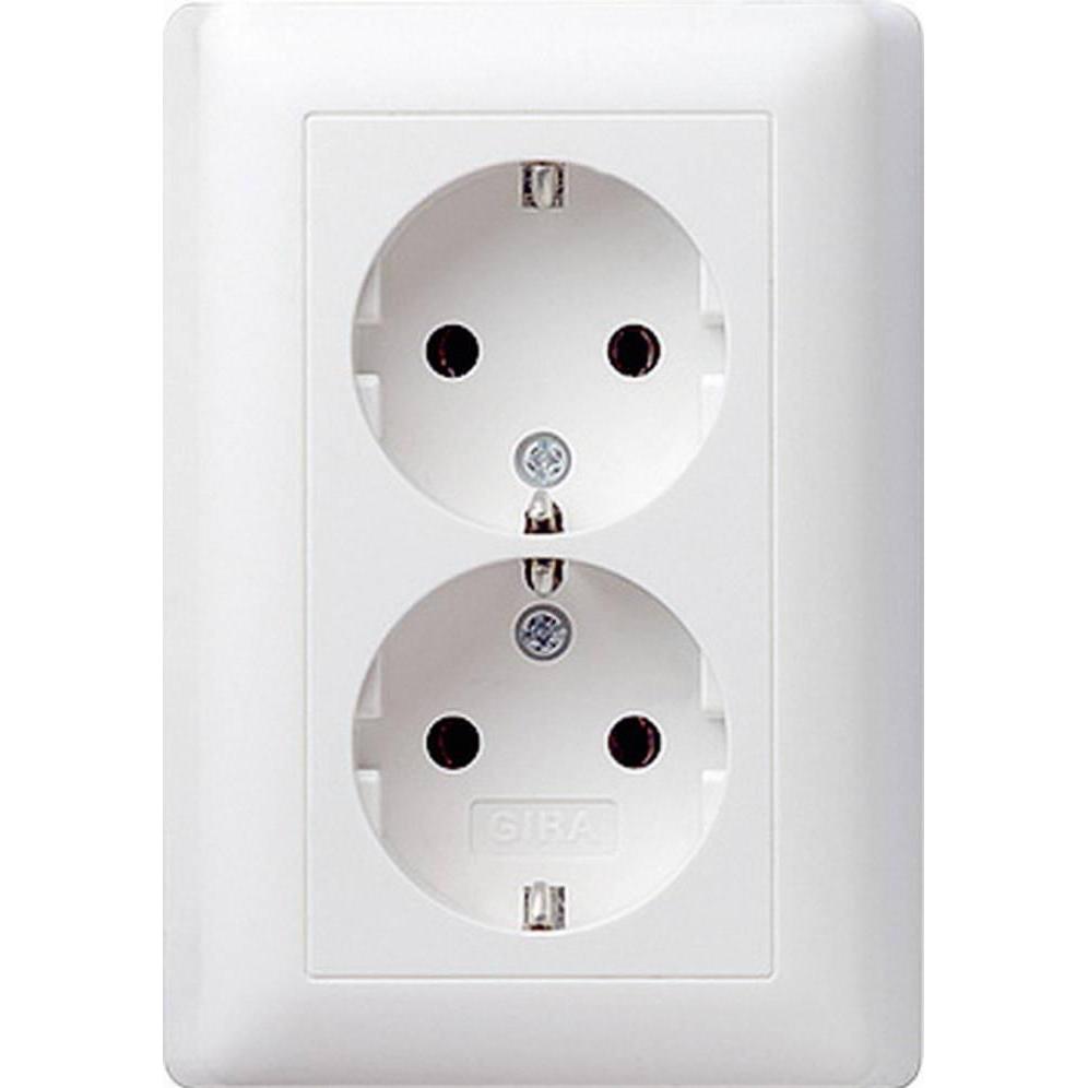 Gira, Steckdose, Schuko-Doppelst.dose