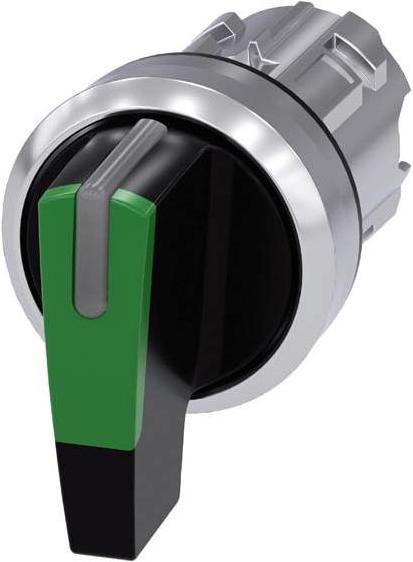 Produktbild Siemens Knebelschalter 22mm rund grün 3SU1052-2CM