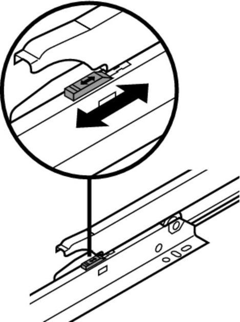 Image du produit Blum Extension totale 430E blanc crème 30kg 500mm
