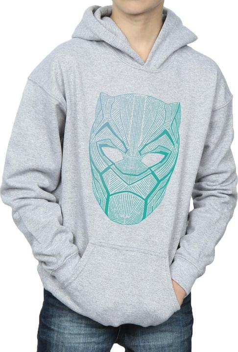 Produktbild Black Panther Tribal Mask Kapuzenpullover Jungen (116)