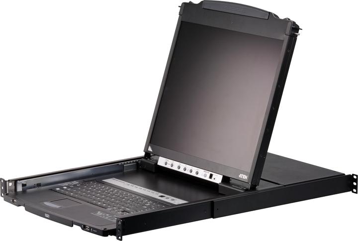 Produktbild Aten 8x PS/2-USB-VGA-Dualschienen-LCD-KVM, Daisy-Chain Port, RJ-11, TFT-LCD, Hz, 5 ms, 250 cd/m², AC GB