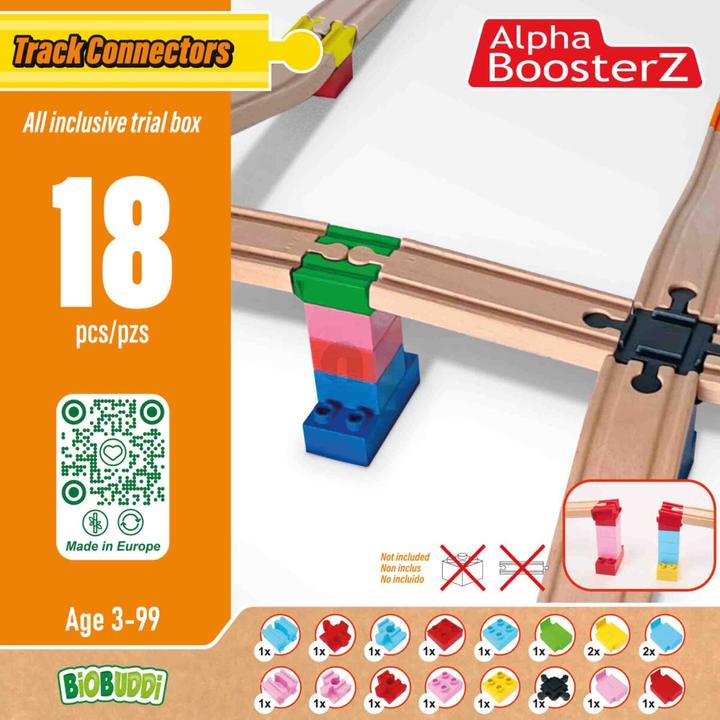 Actual product image Alpha BoosterZ TrackConnectors - All inclusiv Trail Box (organic track & stone connectors)