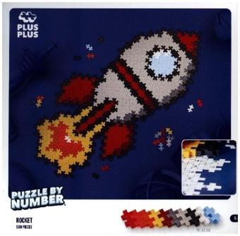 Productafbeelding Plus-Plus 500 creatieve bouwstenen raketpuzzel (500 onderdelen)