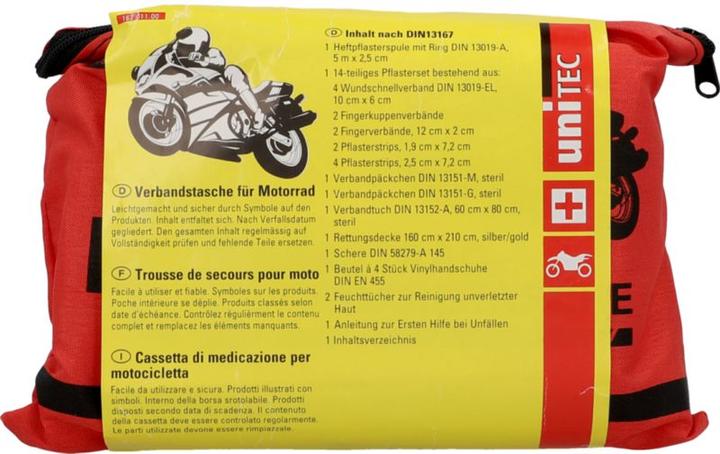 Produktbild Unitec Motorrad Verbandtasche (Motorradapotheke, First Aid Kit)