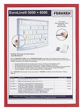 Produktbild Franken Magnet-Tasche FRAME IT X-tra!Line, DIN A3, rot Dokumentenhalter, transparent, magnetisch, Hartfolie (A3, 1 x)