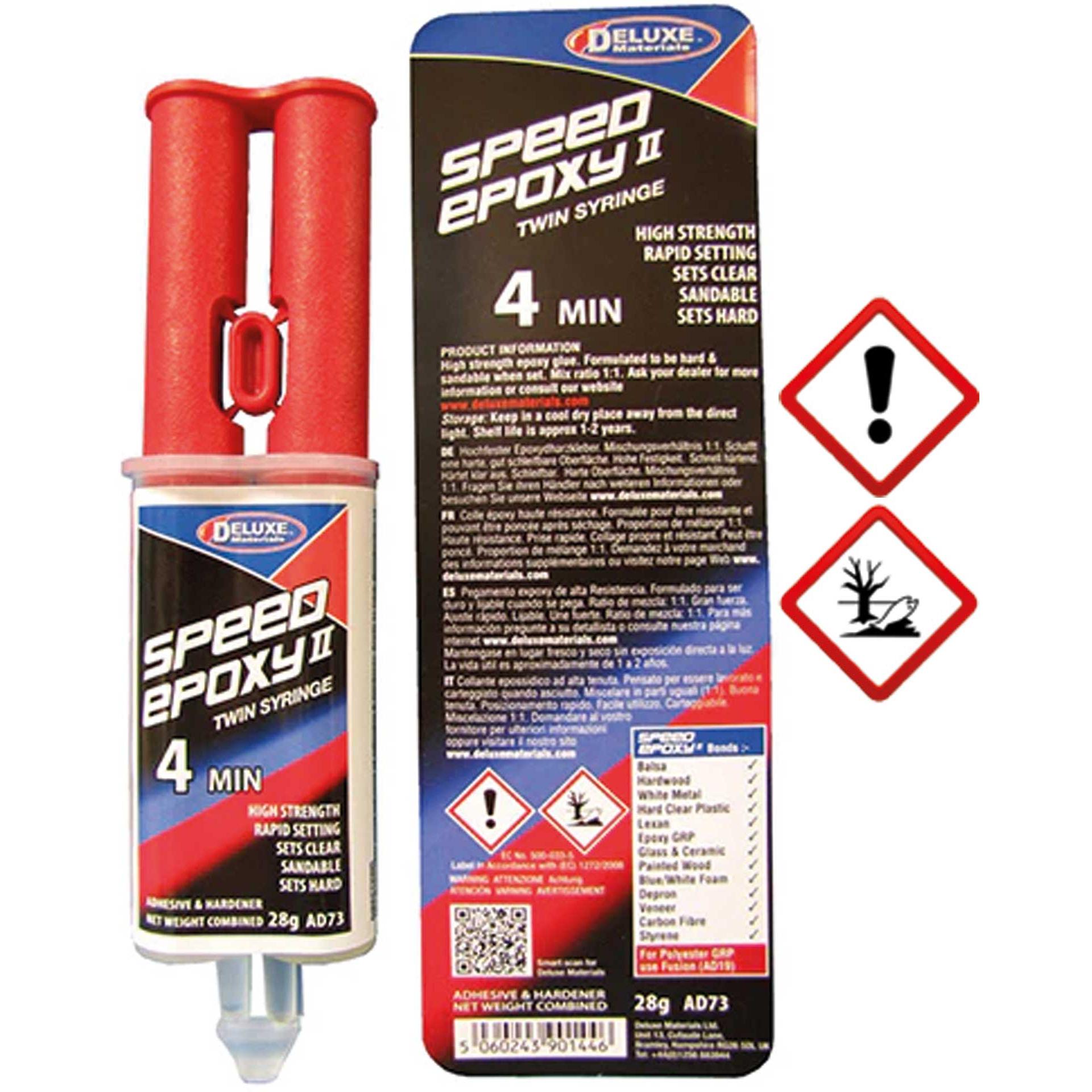 Thumbnail - Deluxe Materials, Klebstoff, Speed Epoxy II 4 min 28g Spritze (67 g, 1 ml)