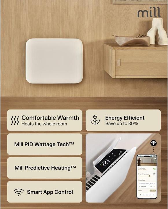 Actual product image Mill Invisible Smart WiFi Gen 4 (400 W)