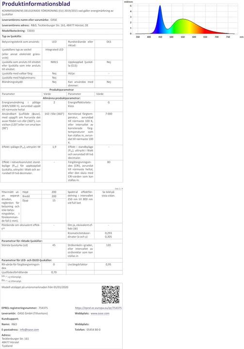 Immagine prodotto Oase 72033 biOrb FLOW 30 LED schwarz Aquarium 30 l mit LED-Beleuchtung