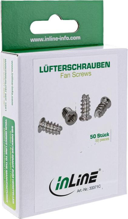 Produktbild InLine 50er Pack Lüfterschrauben