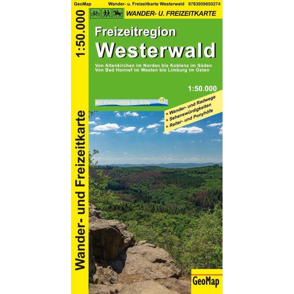 GeoMap:Westerwald Wander- und Freizeitk, Landkarte