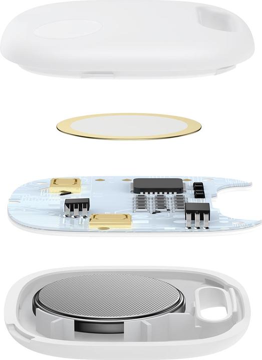 Actual product image Baseus T2 Pro Smart GPS Locator for Baby Bag Keys White (FMTP000002) (Android, iOS)