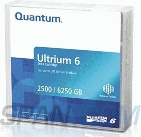Actual product image Quantum Data cartridge LTO6 Media Ultrium 2.5/6.25TB (LTO-6 Ultrium, 2500 GB)